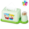 Creative Cartoon Plastic Tissue Box with Toothpick Holder (ZJH019)